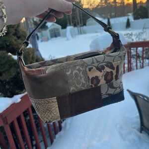 Coach Patchwork Small Bag - Brown and Tan
